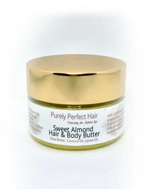 Sweet Almond Hair and Body Butter (Shea Butter, Coconut Oil, Jojoba Oil)