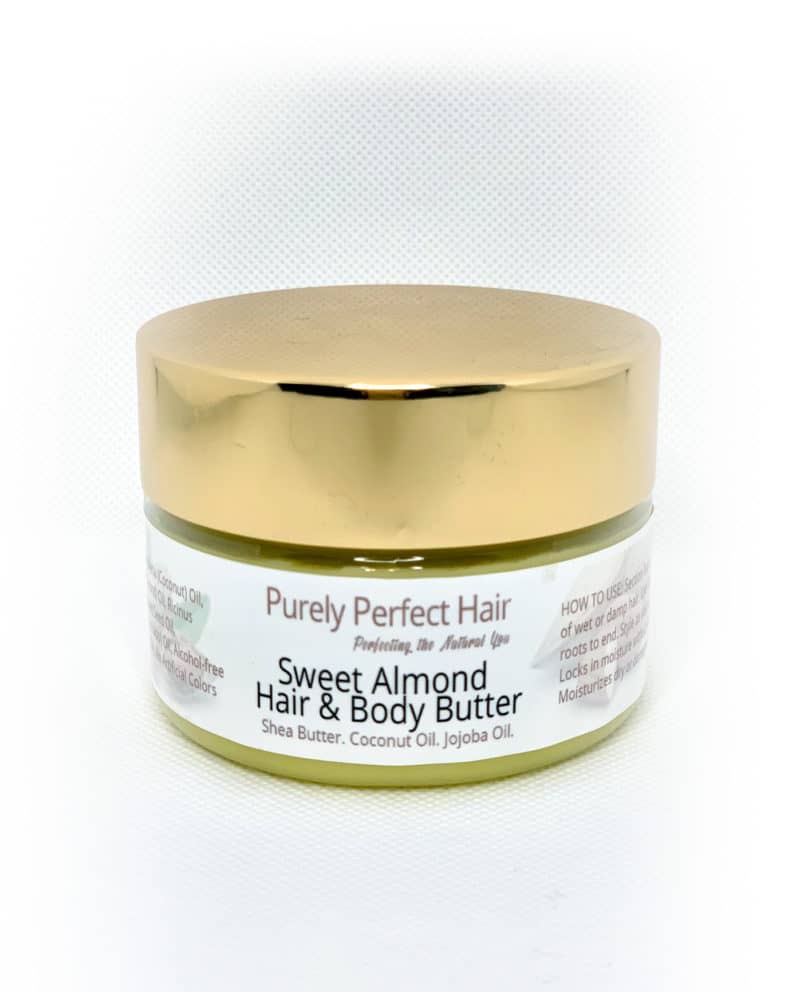 Sweet Almond Hair and Body Butter (Shea Butter, Coconut Oil, Jojoba Oil)