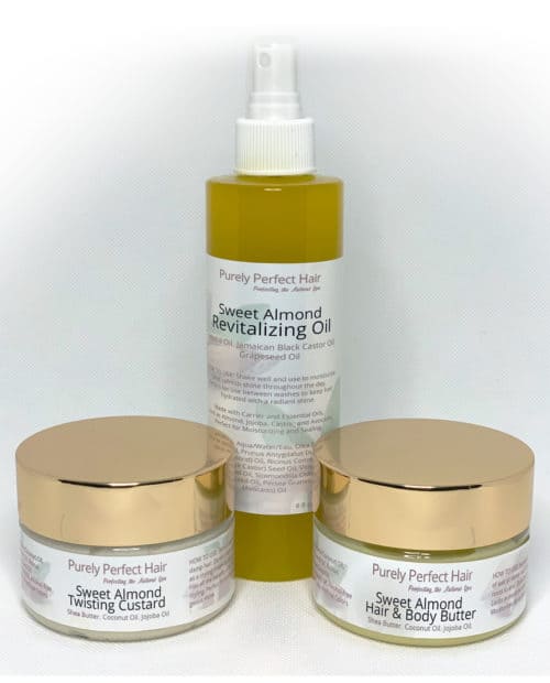 Sweet Almond Complete Moisture Package (Shea Butter, Coconut Oil, Jojoba Oil)