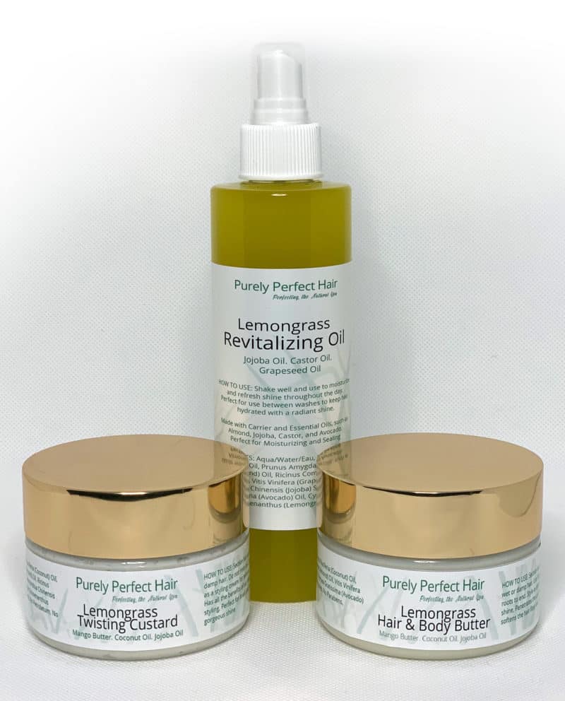 Lemongrass Complete Moisture Package (Mango Butter, Coconut Oil, Jojoba Oil)